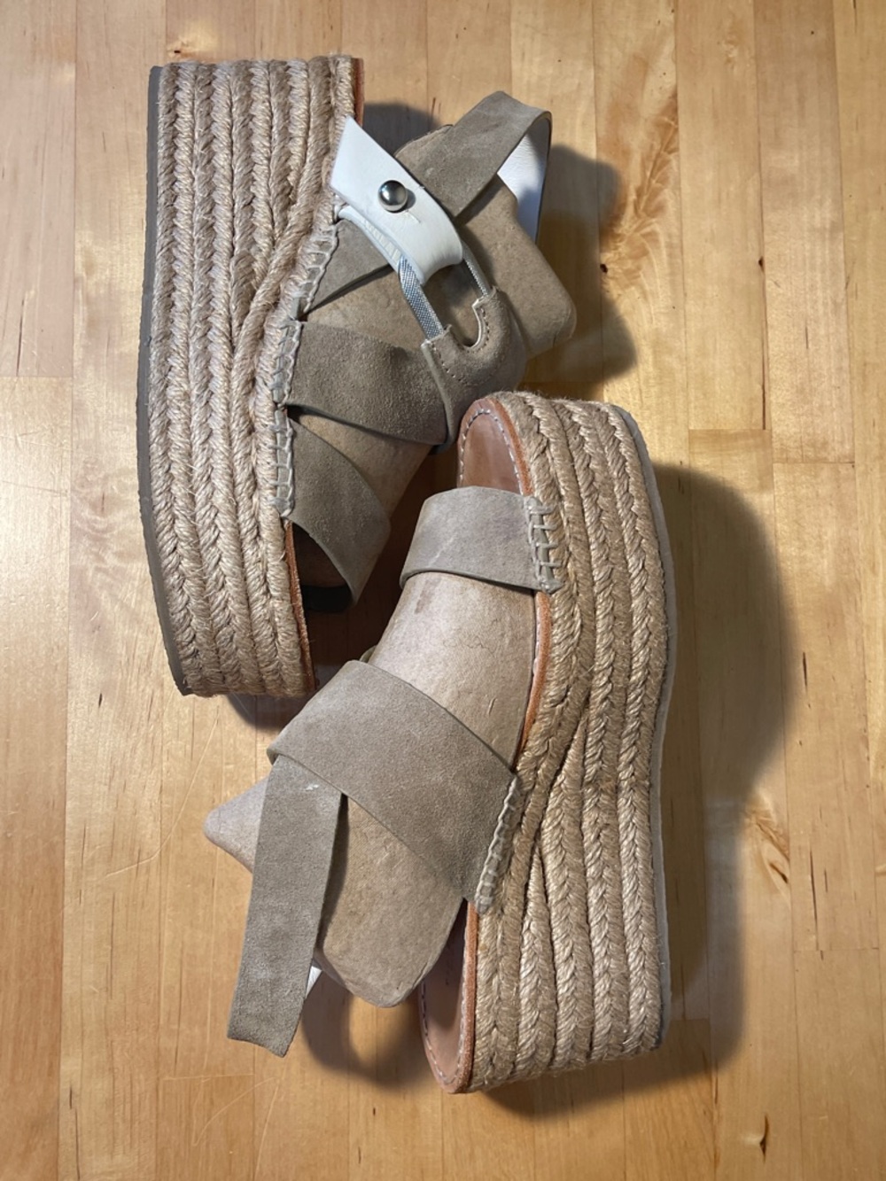 RAG & BONE August Suede Platform Espadrille Wedge Sandals - Picture 7 of 11